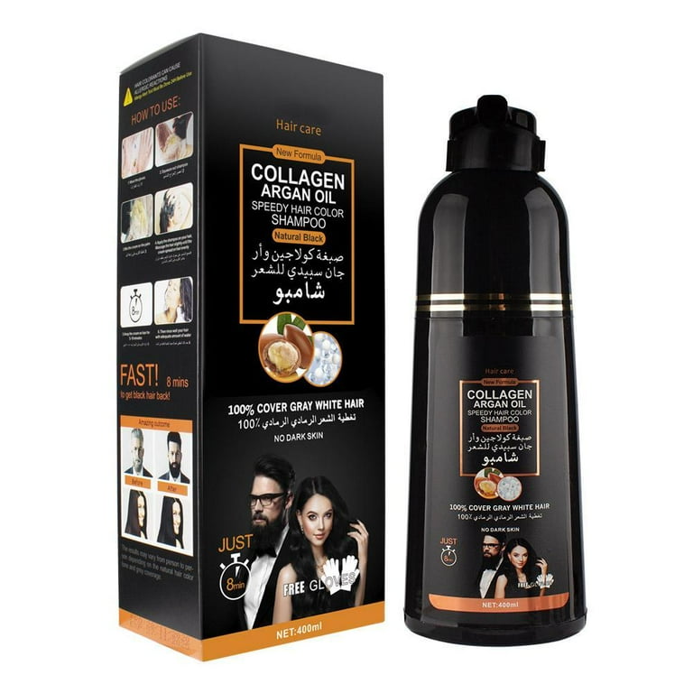400Ml 100% Natural Permanent Instant Hair Dye Shampoo Argan 400Ml 100% Natural Permanent Instant Hair Dye Shampoo Argan
