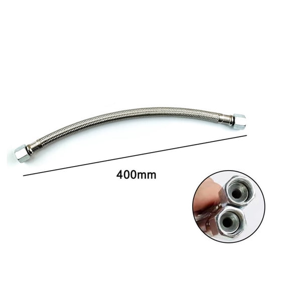 400Mm Air Compressor Intake Tube Air Pump Check Valve Stainless Steel Hose M14