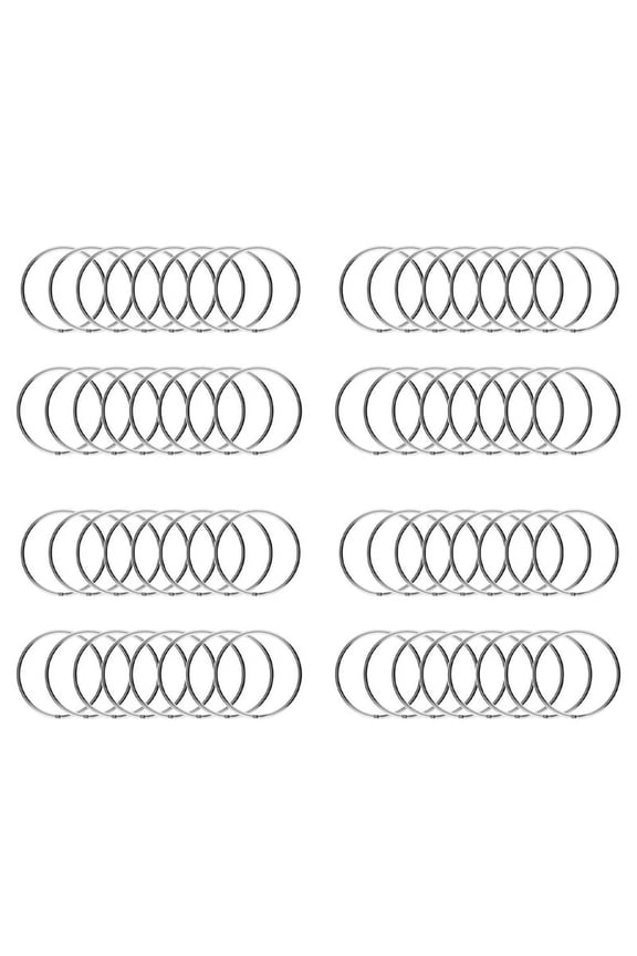 400PCS, 1 Inch Key Ring Open Key Ring Metal Key Ring Flat Ring for Household Car Keychain