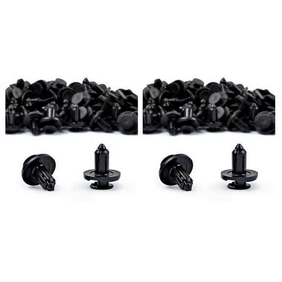 400PCS Bumper Clips 8mm Push  Flare Fastener for  and  Plastic Rivet Retainer Clips