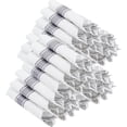 thumbnail image 1 of 400PCS Pre Rolled Silver Plastic Silverware Sets - Heavy Duty Silver Cutlery - Include 100 Pack Wrapped Disposable Utensils with Napkins for Parties & Dinners & Weddings, 1 of 9