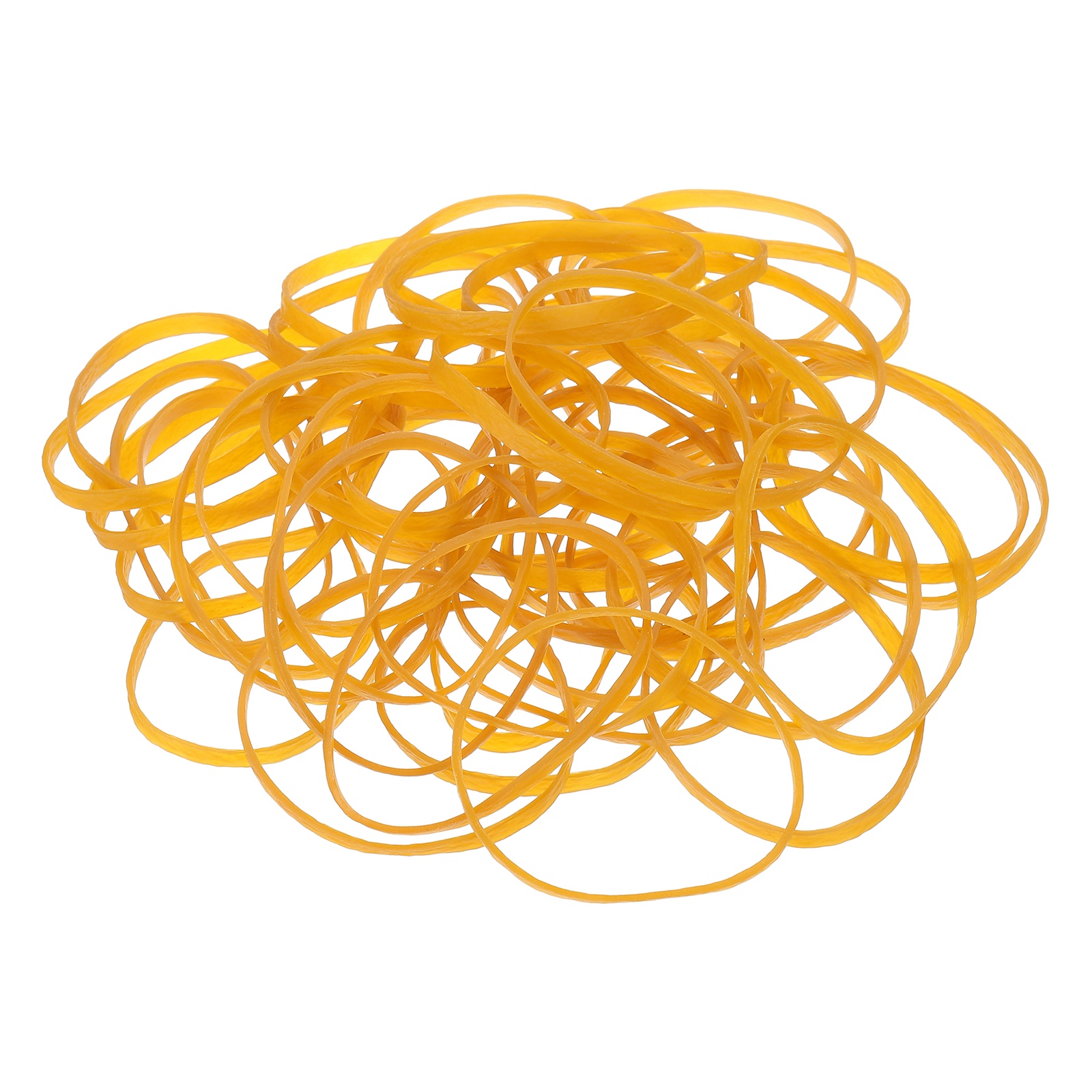 400Pack Rubber Bands, 3.94x0.16 Inch Elastic Bands for Office Supplies, Yellow