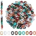 thumbnail image 1 of 400Pcs 10 Colors Acrylic Linking Rings Oval Linking Chain Rings Colorful Quick Link Connectors for Eyeglass Chain Jewelry Making Jean Pocket Chain Lanyard Phone Strap Decoration Marble Color for DIY, 1 of 9