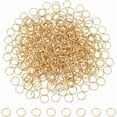 thumbnail image 1 of About 400Pcs 24K Gold Plated Jump Rings Stainless Steel Open Jump Rings 8mm Round Ring Metal Connectors Ring for Jewelry Making and Earring Bracelet Pendant Keychain Accessories, 1 of 9