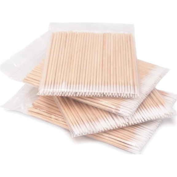 400Pcs 4 inch Pointed Tip Cotton Swabs, Precision Microblading Cotton Tipped, Precise Cotton Tips, Micro-swab Sticks for Makeup Cosmetic Nails Clean
