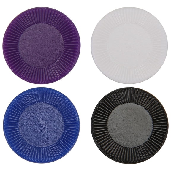 400Pcs Assorted Color Plastic Poker Game Chips, 4 Colors Counting Bingo Casino Game Counters Tokens