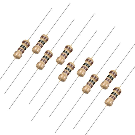 400Pcs Axial Carbon Film Resistors 100 Ohm 0.25W 5%Tolerances 4 Color Bands