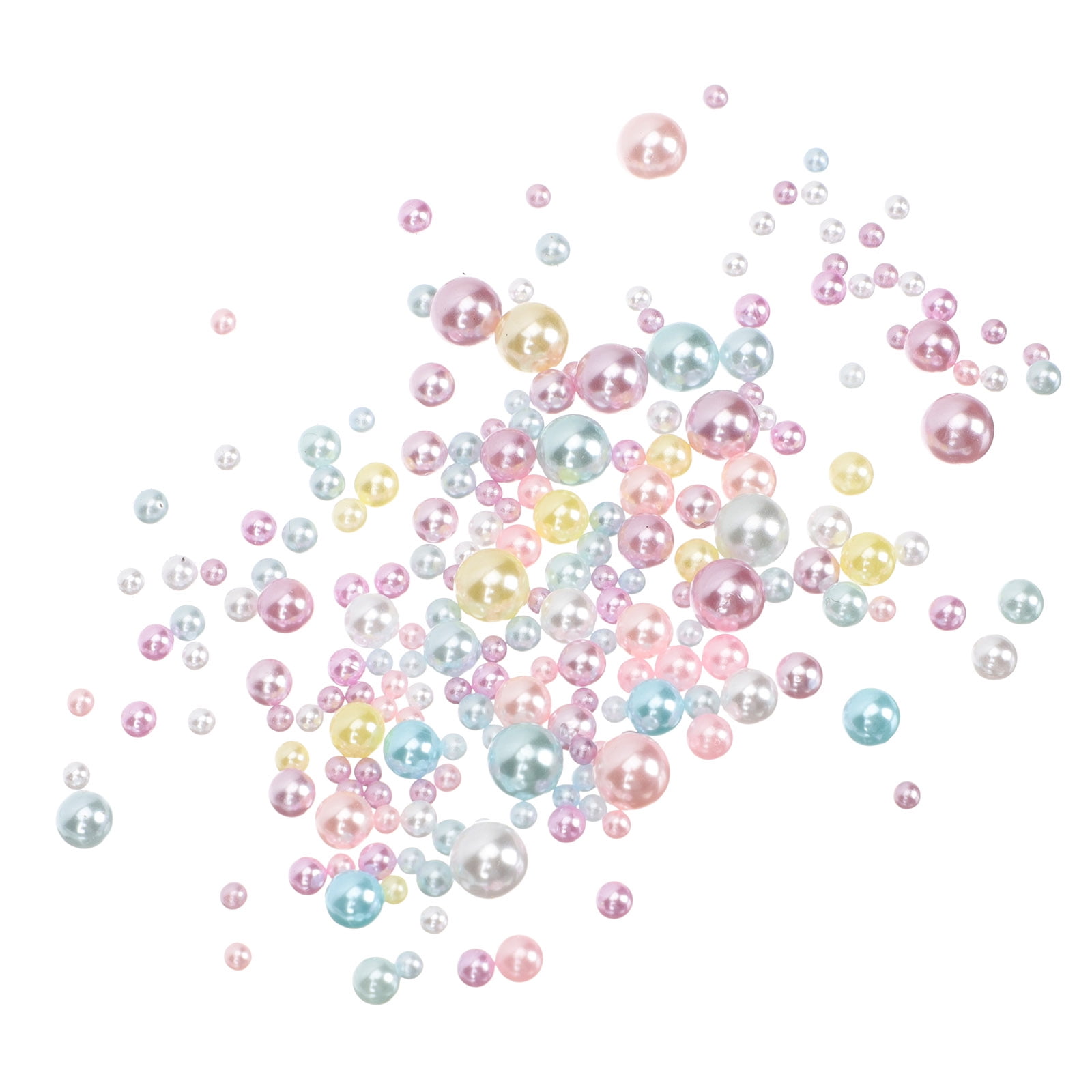 400Pcs Beautiful Simulated Floating Pearl Beads No Hole Simulation Pearls Vase Decorative Ornament