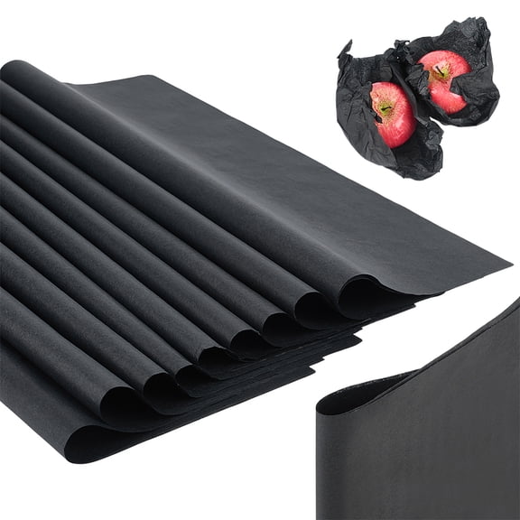 400Pcs Clothing Copy Craft Paper Rectangle Black 300x210x0.01mm