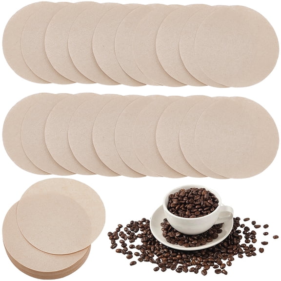 400Pcs Paper Coffee Filters 6.4x6.4cm Round Universal Replacement Unbleached Coffee Filters Maker Strainers Compatible with Coffee Machines Coffee
