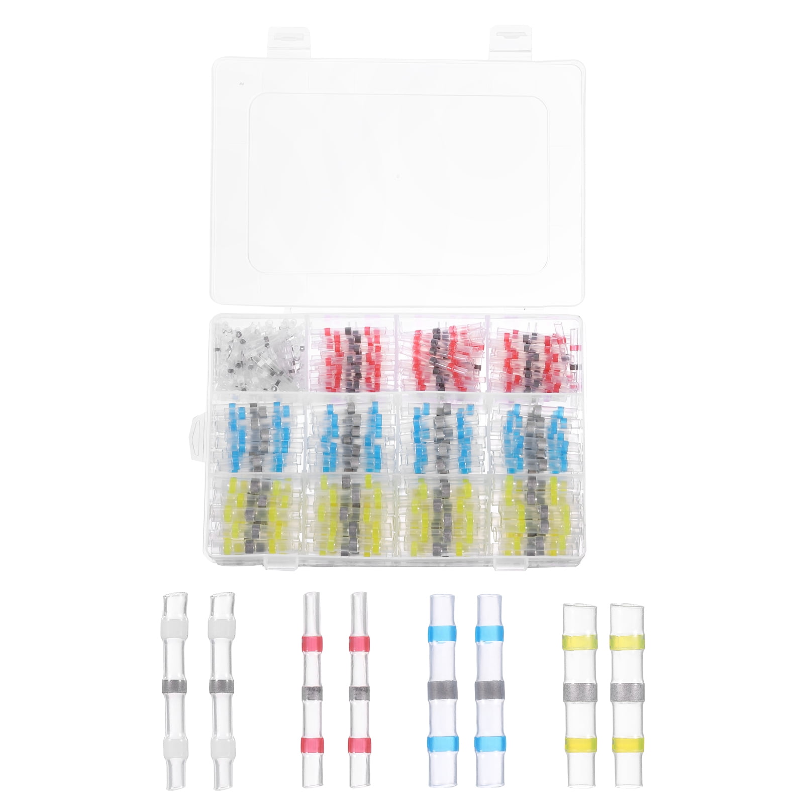 400Pcs Solder Seal Wire Connectors, Insulated Electrical Connectors Heat Shrink Splice Wire Waterproof Terminals