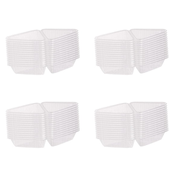 400Pcs Triangle Cheesecake Boxes  Cake Box Triangle Pie Holders Cake Boxes for Bakery Party Wedding