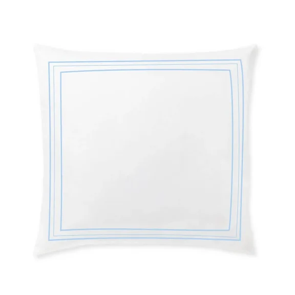 400TC Cotton Classic Embroidery Sateen Solid Pillow Sham (Set of 2)
