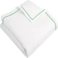 thumbnail image 1 of 400TC Cotton Double Edge Embroidery Sateen Solid Duvet Cover Set, 1 of 2