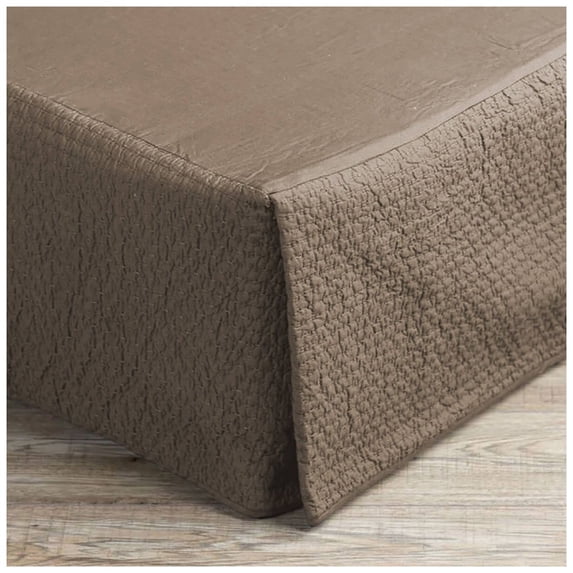 400TC Cotton Horizontal Textured Quilted Tailored Bed skirt