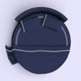 thumbnail image 1 of 400TC Cotton Luxurious Double Embroidery Sateen Solid Round Duvet Cover Set, 1 of 1