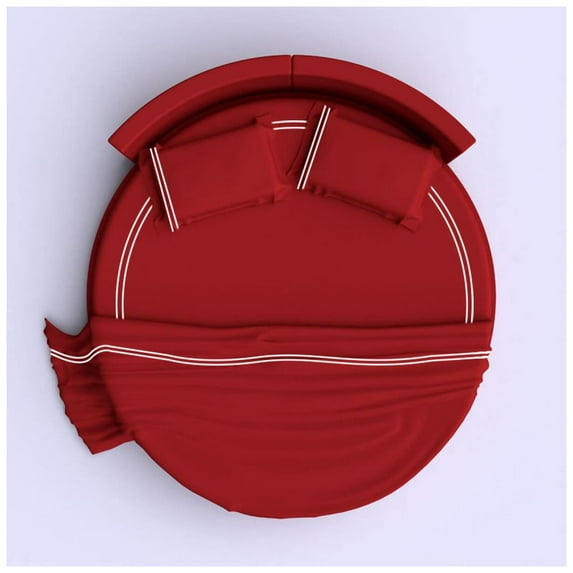 400TC Cotton Luxurious Double Embroidery Sateen Solid Round Duvet Cover Set