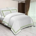 thumbnail image 1 of 400TC Cotton Sateen Triple Edge Embroidery Stripe Duvet Cover Set, 1 of 5