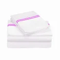 thumbnail image 1 of 400TC Double Embroidery Sateen Solid Cotton Sheet Set, 1 of 3