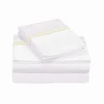 thumbnail image 1 of 400TC Double Embroidery Sateen Solid Cotton Sheet Set, 1 of 3