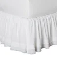thumbnail image 1 of 400TC Sateen Solid Cotton Fringe Ruffle Bed Skirt, 1 of 4
