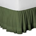 thumbnail image 1 of 400TC Sateen Solid Cotton Fringe Ruffle Bed Skirt, 1 of 4