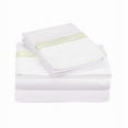 thumbnail image 1 of 400TC Triple Embroidery Sateen Solid Cotton Sheet Set, 1 of 3