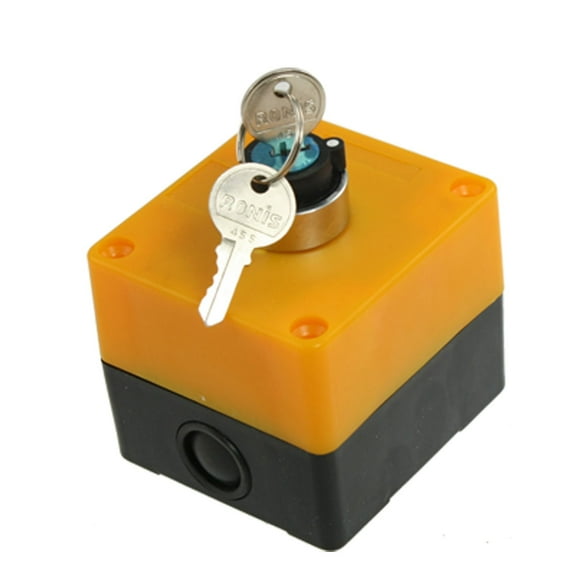 400V 10A 2 Positions NO Keylock Rotary Switch Push Button Station