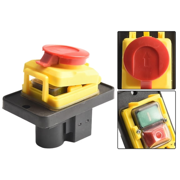 400V15A 7-Pin Electromagnetic Switch Starter Switch Momentary Push Button YIWEI