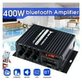 thumbnail image 1 of 400W 2*200W Stereo Hifi Car Home Subwoofer Car Audio Car Amplifier Amp Sound Speaker Digital EDR Audio LED Design Amplifiers ,Easy to Install, 1 of 6