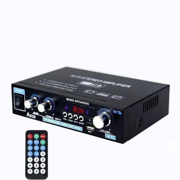 400W + 400W Mini Digital Home Car Audio Amplifier Car Subwoofer Amplifier HiFi Stereo Bass Power Speaker FM Bluetooth Amplifier ,Wide Application