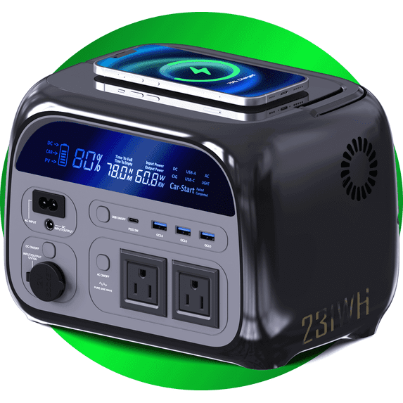 400W/500W/600W Portable Power Station - 231Wh/300Wh Mobile Power Supply for RVs, Perfect for Road Trips and Outdoor Adventures