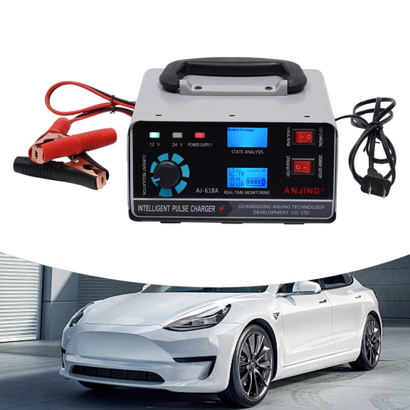 400W Car Battery Charger ,12V Heavy Duty Car Truck Battery Charger,5-Stage Pulse Repair,Auto-Stop & Short-Circuit Protection Compatible withCars/Motorcycles/Trucks