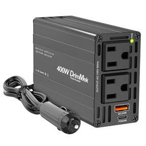 YSOLX 400W Car Power Inverter, DC 12V to 110V AC Adapter with Fast Charging USB-C 65W & 24W Ports