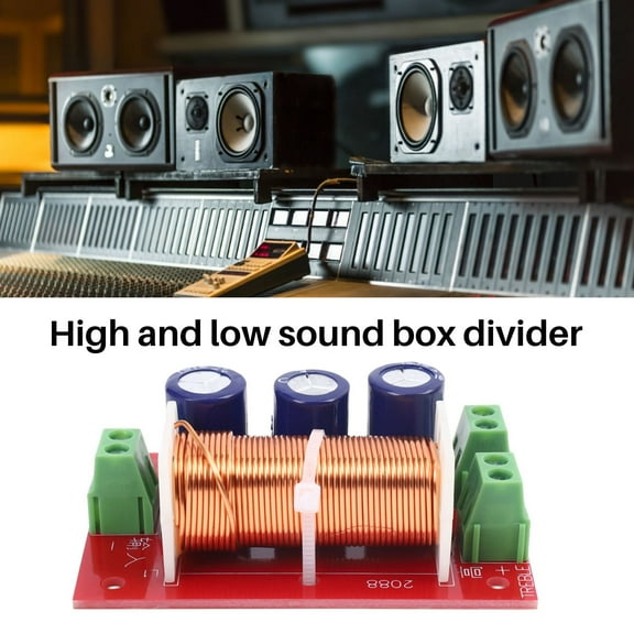 400W Crossover 2 Way High-Low 4-16 Ohm Frequency Divider for Speaker