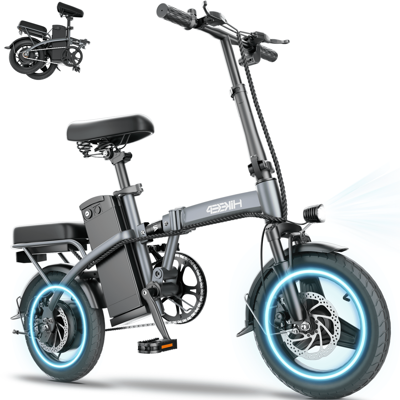 400W Electric Bike for Adults, Foldable Electric Bike with 400W Electric Bike for Adults, Foldable Electric Bike with