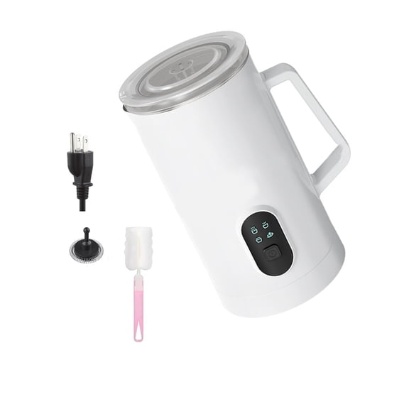 400W Electric Frother for Coffee Milk Chocolate Automatic Foam Maker with Temperature Control and Cord Storage Base