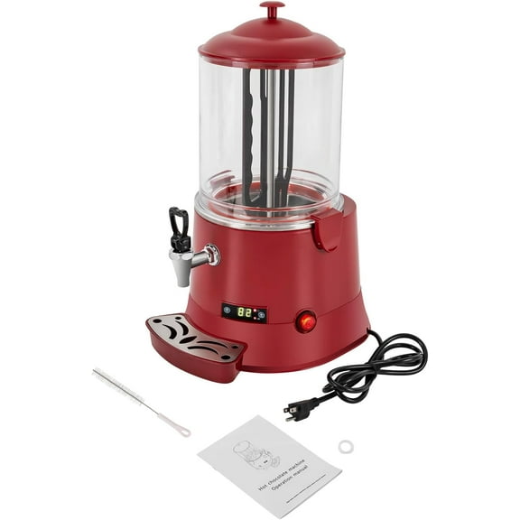 400W Hot Chocolate Machine, 10L Commercial Hot Chocolate Machine Maker, Hot Beverage Warmer with Temperature Control for Heating Chocolate Coffee Milk Tea