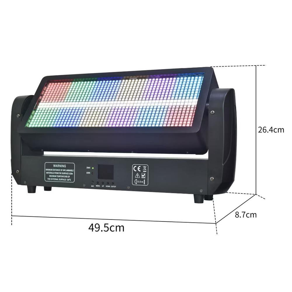 400W Moving Head Strobe Light with 12+12 Section Led RGBW Shaking Flash Wash Effect for Club Stage