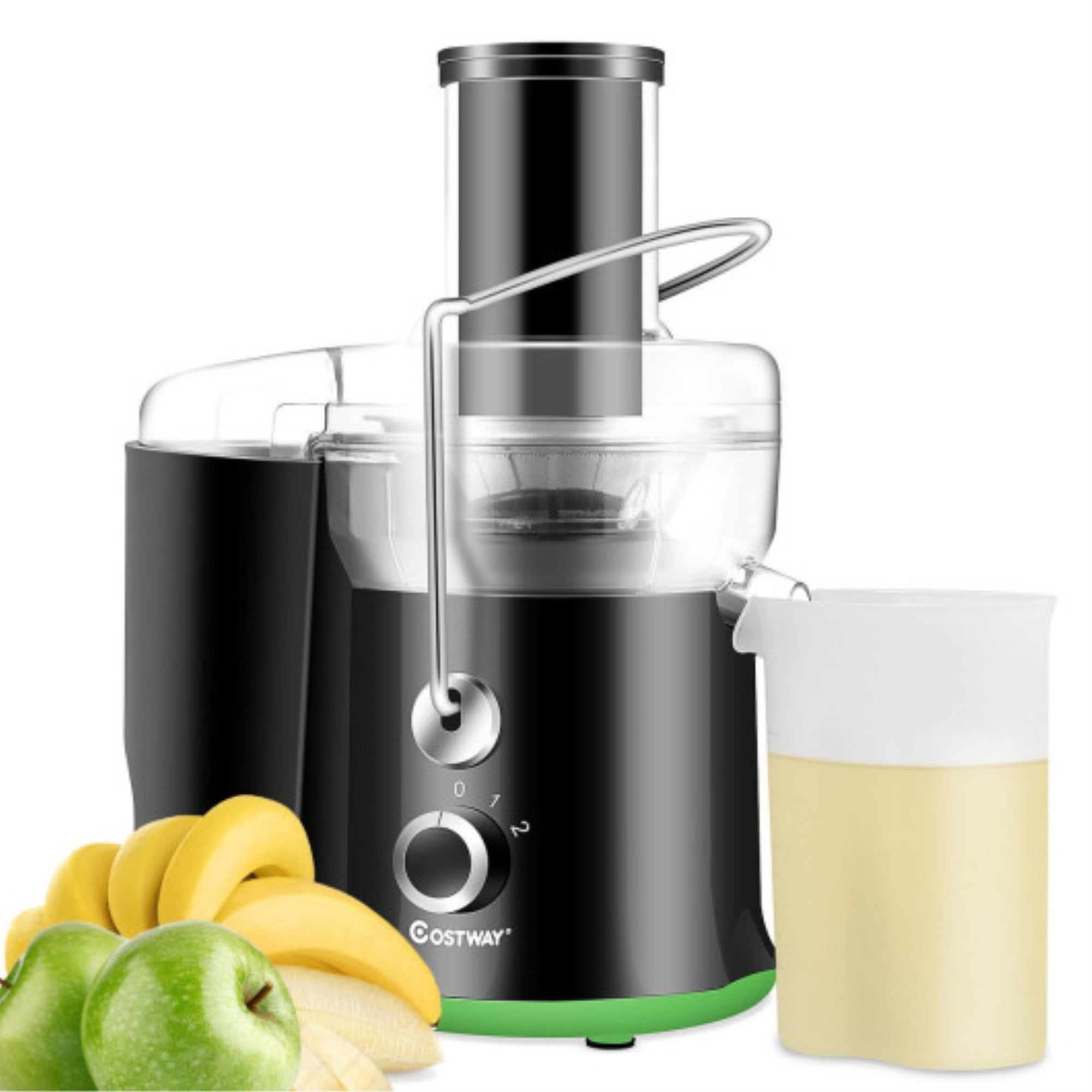 400W Black and Stainless Steel Electric Centrifugal Juicer with Variable Speed