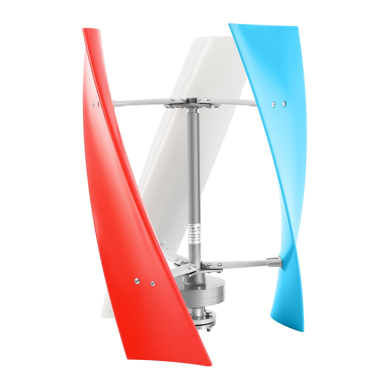 400W Vertical Axis Wind Turbine Generator 24V, 3 Color Blades Wind ...