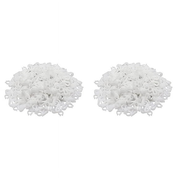 400X Christmas Light Clips - Gutter Clips for Hanging Outdoor Lights - Gutter Clips for Outside Hanging String Lights,400 x Light clip,White