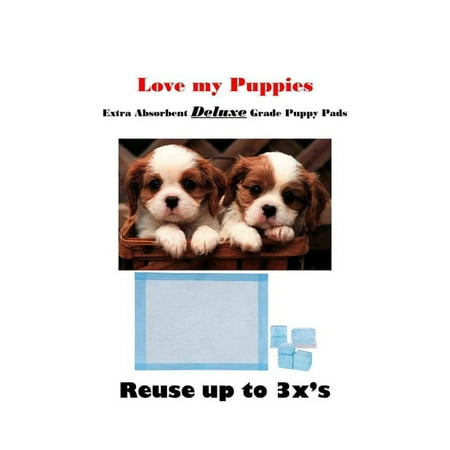 400ct 23x24" Deluxe Extra Absorbent Puppy Dog Training Pee Pads Reusable up 3x's 28gr