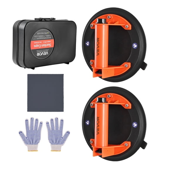 8-Inch Vacuum Lifter, 400lbs Capacity for Tile & Granite (2-Pack)