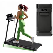 Walking Pad with Handle,400lbs Weight Capacity Treadmill for Home,3.5HP Quiet Portable Folding Machine for Walking & Jogging,LED Display