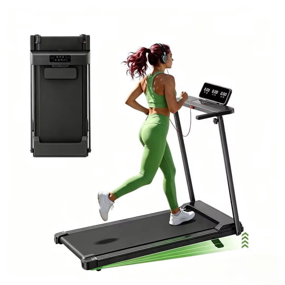 Walking Pad with Handle,400lbs Weight Capacity Treadmill for Home,3.5HP Quiet Portable Folding Machine for Walking & Jogging,LED Display