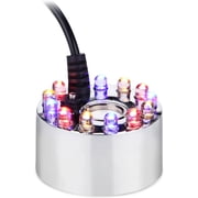 400mL H Original Mini Mist Maker Fogger 12 LED Lights Water Pond Garden Fountain Fogger Indoor Outdoor Fountain Accessories Fog Machine Atomizer Air