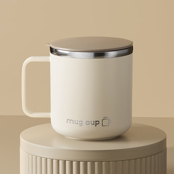 400ml/13.5oz Milk Coffee Cup Stainless Steel Double Wall Thermal Insulated Water Cups and Mugs Metal Coffee Cup Mug