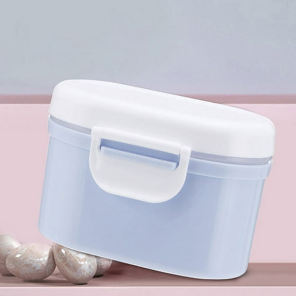 400ml Baby Powder Formula Dispenser Portable Travel Storage Container For Toddler Candy Snack Cups/ Mini Sealed Storage Jar Milk Powder Box 400Ml