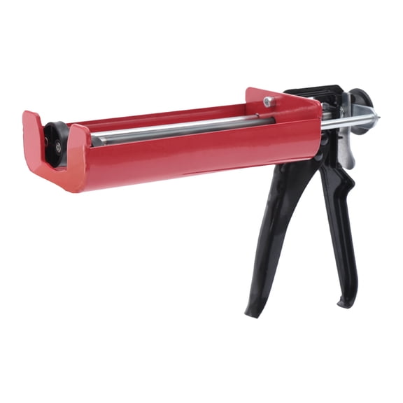 400ml Dual Component Epoxy Gun Red, Manual 1:1 & 2:1 Two-Part Adhesive Applicator, High Thrust Gun for Panel Bonding & Structural Plastic Repair
